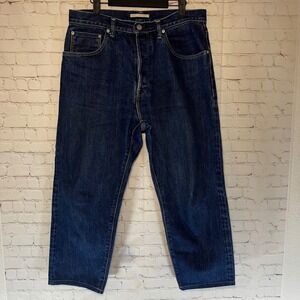Hatski Japanese Selvedge Denim Indigo Straight Leg Button Fly Jeans Size 4